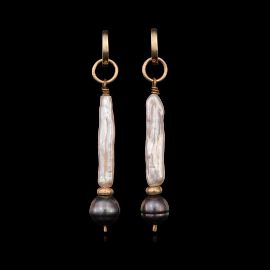 Long Pearl Earrings